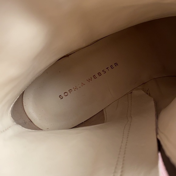 Sophia Webster Shelby black multicolor western leather snakeskin butterfly boots - Picture 5 of 14